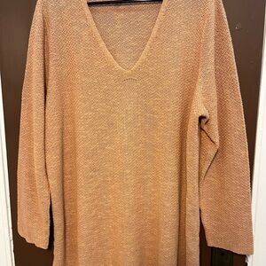 Eileen Fisher Womens Knit Sweater Sz XL Organic Linen Organic Cotton Sustainable